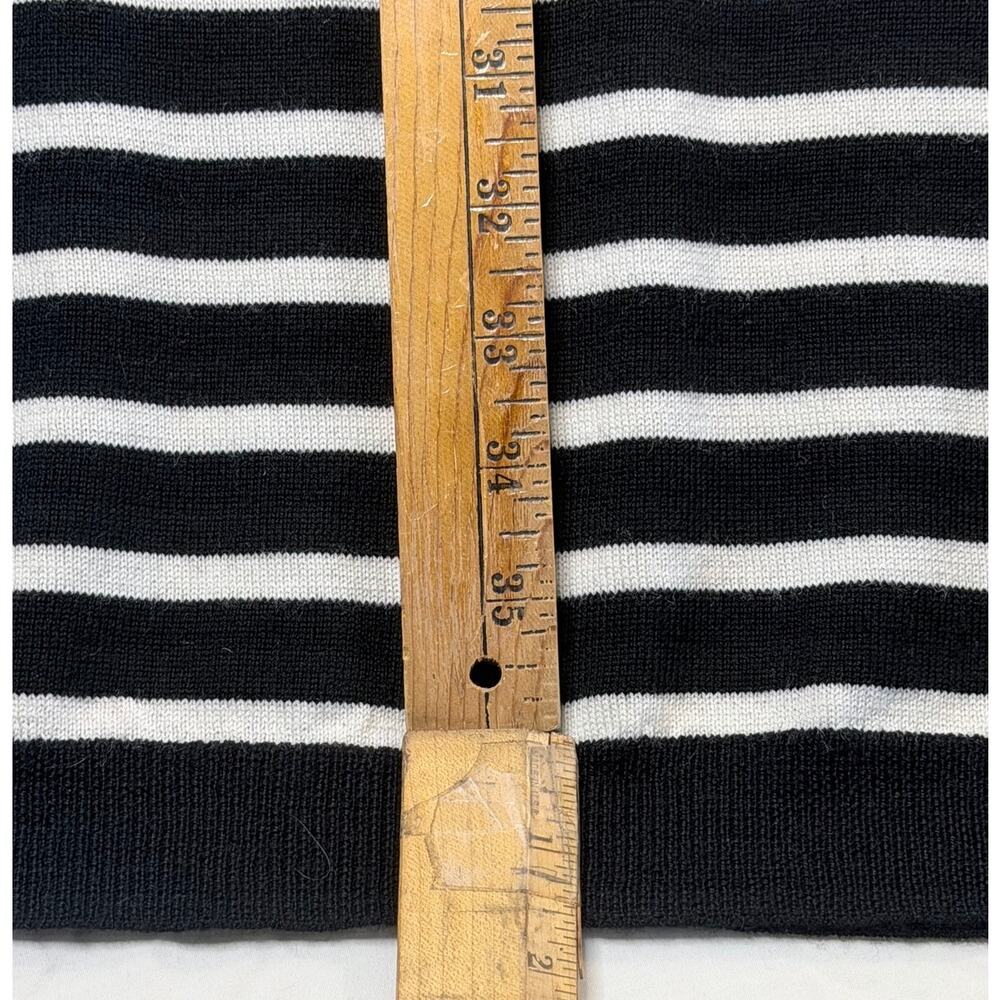 Cynthia Rowley 100% Extra Fine Merino Wool Sweater Dress Sz M Preppy Academia - Picture 7 of 10
